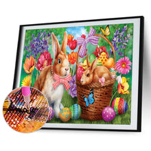 Load image into Gallery viewer, Easter Bunny 40x30cm(canvas) full round drill diamond painting
