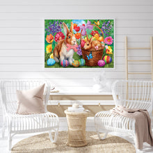 Load image into Gallery viewer, Easter Bunny 40x30cm(canvas) full round drill diamond painting
