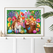 Load image into Gallery viewer, Easter Bunny 40x30cm(canvas) full round drill diamond painting
