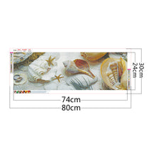 Load image into Gallery viewer, Ocean Shells 80x30cm(canvas) full round drill diamond painting
