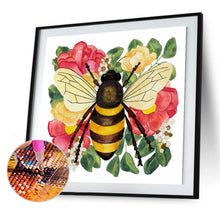 Load image into Gallery viewer, Bee 35x35cm(canvas) full round drill diamond painting
