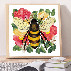 Bee 35x35cm(canvas) full round drill diamond painting