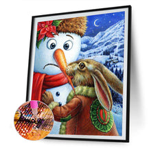 Load image into Gallery viewer, Rabbit Eating Carrot 30x40cm(canvas) full round drill diamond painting
