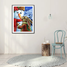 Load image into Gallery viewer, Rabbit Eating Carrot 30x40cm(canvas) full round drill diamond painting
