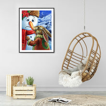 Load image into Gallery viewer, Rabbit Eating Carrot 30x40cm(canvas) full round drill diamond painting
