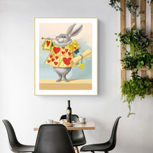 Load image into Gallery viewer, Celebrate Love Rabbit 30x40cm(canvas) full round drill diamond painting
