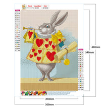 Load image into Gallery viewer, Celebrate Love Rabbit 30x40cm(canvas) full round drill diamond painting
