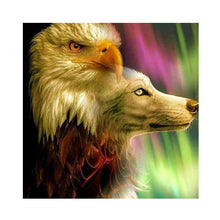 Load image into Gallery viewer, Eagle &amp; Dog 30x30cm(canvas) full round drill diamond painting
