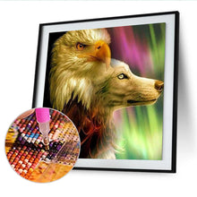 Load image into Gallery viewer, Eagle &amp; Dog 30x30cm(canvas) full round drill diamond painting
