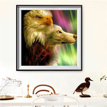 Load image into Gallery viewer, Eagle &amp; Dog 30x30cm(canvas) full round drill diamond painting
