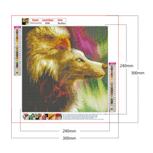 Load image into Gallery viewer, Eagle &amp; Dog 30x30cm(canvas) full round drill diamond painting
