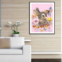 Load image into Gallery viewer, Flower Bunny 30x40cm(canvas) full round drill diamond painting
