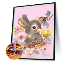 Load image into Gallery viewer, Flower Bunny 30x40cm(canvas) full round drill diamond painting
