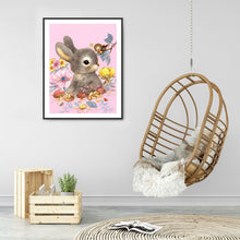 Load image into Gallery viewer, Flower Bunny 30x40cm(canvas) full round drill diamond painting
