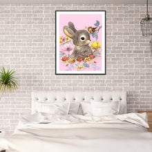 Load image into Gallery viewer, Flower Bunny 30x40cm(canvas) full round drill diamond painting
