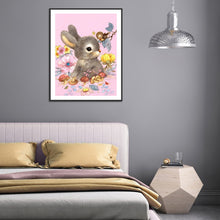 Load image into Gallery viewer, Flower Bunny 30x40cm(canvas) full round drill diamond painting
