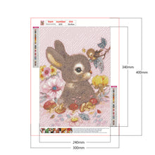 Load image into Gallery viewer, Flower Bunny 30x40cm(canvas) full round drill diamond painting
