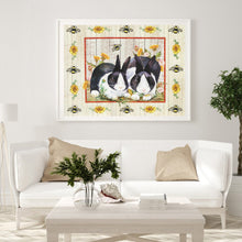 Load image into Gallery viewer, Two Rabbits 40x30cm(canvas) full round drill diamond painting
