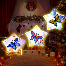 Load image into Gallery viewer, 3x DIY Diamond Star Hanging Fairy Light Christmas Party Decor (Butterfly)
