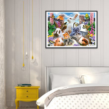 Load image into Gallery viewer, Rabbit 50x40cm(canvas) full round drill diamond painting
