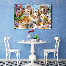 Load image into Gallery viewer, Rabbit 50x40cm(canvas) full round drill diamond painting
