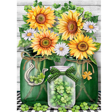 Load image into Gallery viewer, Sunflower Bouquet 30x40cm(canvas) full round drill diamond painting
