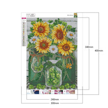 Load image into Gallery viewer, Sunflower Bouquet 30x40cm(canvas) full round drill diamond painting
