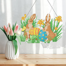 Load image into Gallery viewer, Easter Rabbit Egg Ornament DIY Diamond Crystal Hanging Pendant (YH301)
