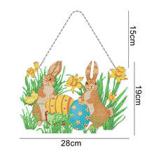 Load image into Gallery viewer, Easter Rabbit Egg Ornament DIY Diamond Crystal Hanging Pendant (YH301)
