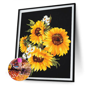 Sunflower 30x40cm(canvas) full round drill diamond painting