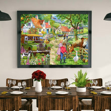 Load image into Gallery viewer, Village 40x30cm(canvas) full round drill diamond painting
