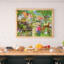 Load image into Gallery viewer, Village 40x30cm(canvas) full round drill diamond painting
