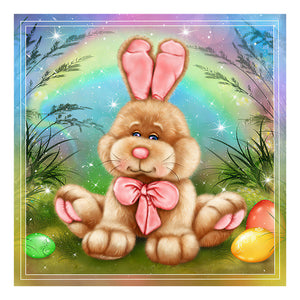 Cute Bunny 30x30cm(canvas) full round drill diamond painting