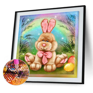 Cute Bunny 30x30cm(canvas) full round drill diamond painting