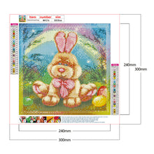 Load image into Gallery viewer, Cute Bunny 30x30cm(canvas) full round drill diamond painting
