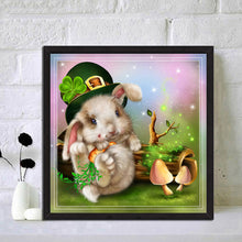 Load image into Gallery viewer, Cute Bunny 30x30cm(canvas) full round drill diamond painting
