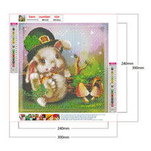 Load image into Gallery viewer, Cute Bunny 30x30cm(canvas) full round drill diamond painting
