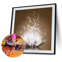 Load image into Gallery viewer, Lotus 30x30cm(canvas) full round drill diamond painting
