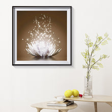 Load image into Gallery viewer, Lotus 30x30cm(canvas) full round drill diamond painting
