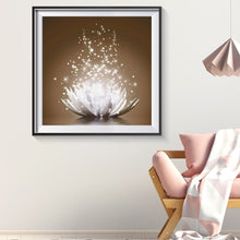 Load image into Gallery viewer, Lotus 30x30cm(canvas) full round drill diamond painting
