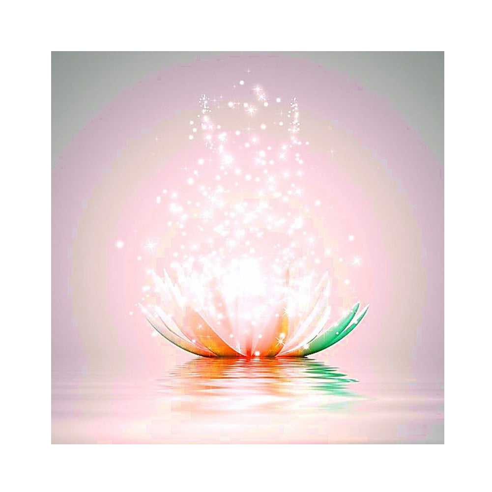 Lotus 30x30cm(canvas) full round drill diamond painting