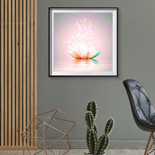 Load image into Gallery viewer, Lotus 30x30cm(canvas) full round drill diamond painting
