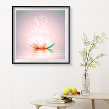 Load image into Gallery viewer, Lotus 30x30cm(canvas) full round drill diamond painting
