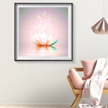 Load image into Gallery viewer, Lotus 30x30cm(canvas) full round drill diamond painting
