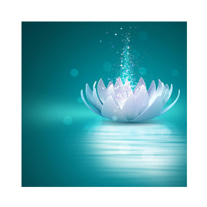 Lotus 30x30cm(canvas) full round drill diamond painting