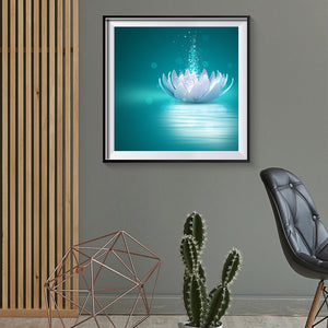 Lotus 30x30cm(canvas) full round drill diamond painting