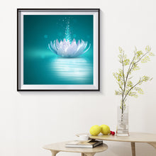 Load image into Gallery viewer, Lotus 30x30cm(canvas) full round drill diamond painting
