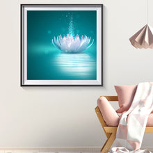 Load image into Gallery viewer, Lotus 30x30cm(canvas) full round drill diamond painting
