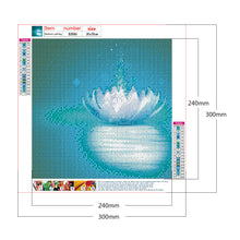 Load image into Gallery viewer, Lotus 30x30cm(canvas) full round drill diamond painting
