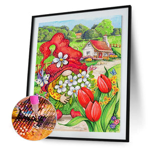 Garden Goblin 30x40cm(canvas) full round drill diamond painting